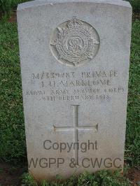 Dar Es Salaam War Cemetery - Marklove, J U